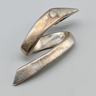 Hänge i Silver med Vit Sten S925 3.56g 30mm