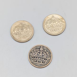 3 st 25 öre Sverige 1952 - 1961 S400 6.96g 17mm