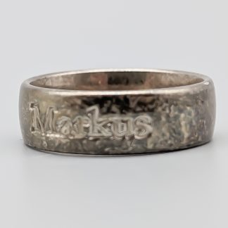 Ring i Silver med Namn Markus S925 4.16g 16mm