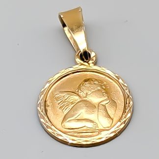 Hänge i Guld Ängel 18K 0.87g 11mm