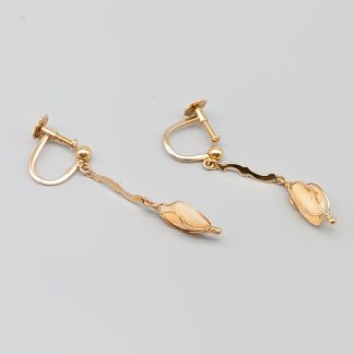 Clips i Guld med Pärlor 18K 2.23g 32mm