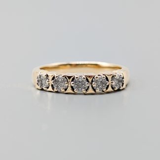 Diamantring i Guld 18K 4.8g 19mm