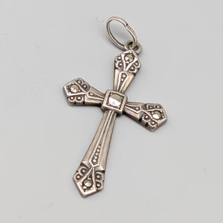 Hänge i Silver Kors  med Markasiter S830 1.22g 245mm