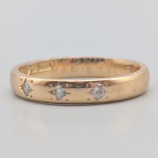 Diamantring i Guld 18K 3.04g 16mm