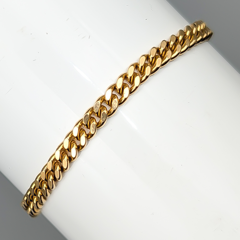 20cm Pansarlänk i Guld 18K 10.04g