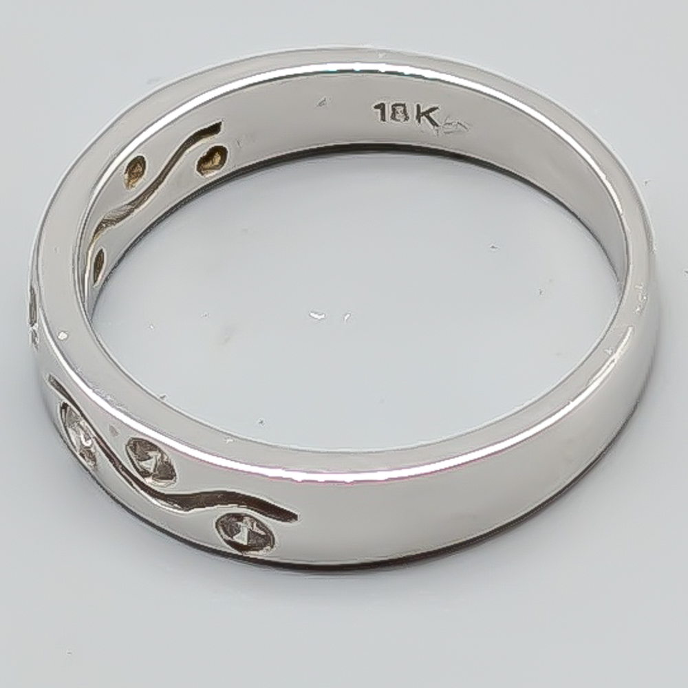 Diamantring i Vitguld 18K 3.56g 16.25mm - Bild 2