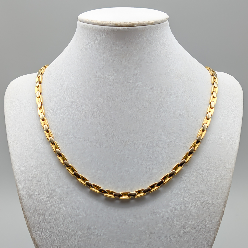 63cm Halsband i Flerfärgat Guld 18K 64.75g