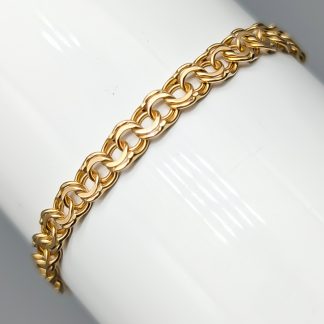 18.5cm Bismarcklänk i Guld 18K 6.08g