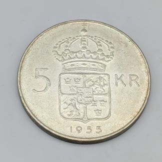 1 st 5 kr Sverige 1954 - 1971 S400 18g 34mm