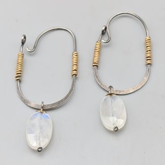 Örhängen i Silver med Vita Stenar S925 2.13g 42mm