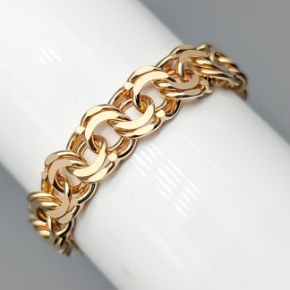 19cm Bismarcklänk i Guld 18K 33.87g