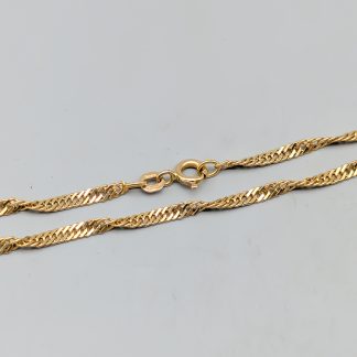 38.5cm Singaporelänk i Guld 18K 6.07g