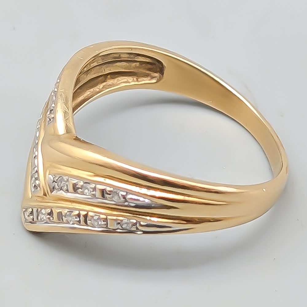 Diamantring i Guld 18K 3.31g 17mm - Bild 2