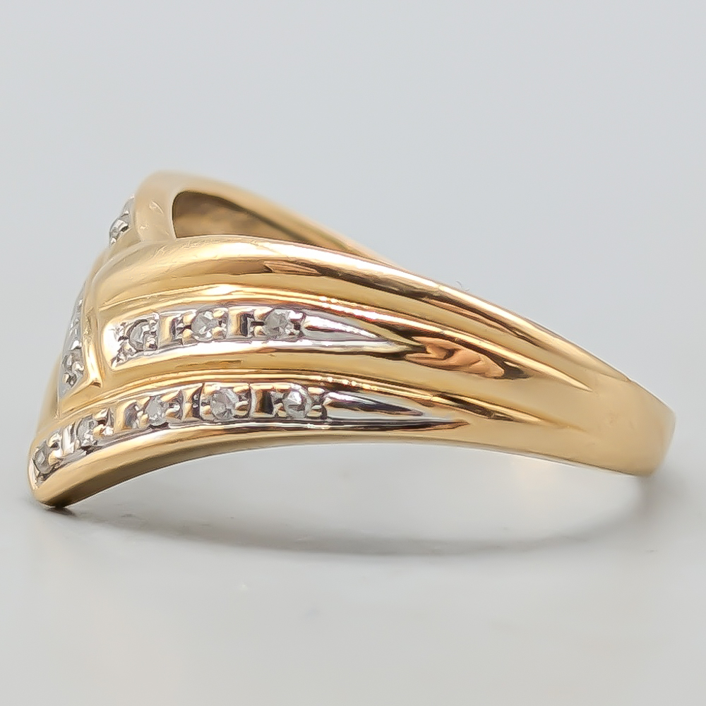 Diamantring i Guld 18K 3.31g 17mm - Bild 3