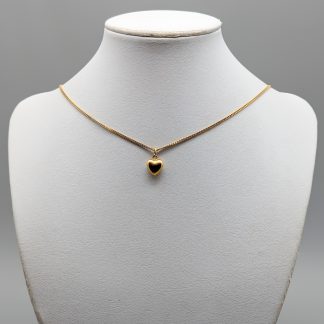 40cm Pansarlänk i Guld med Hänge Hjärta 18K 5.06g
