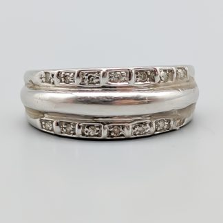 Diamantring i Vitguld 18K 5.16g 17.75mm