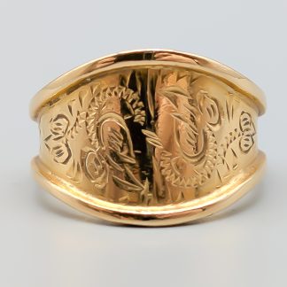 Mormorsring i Guld 18K 7.42g 17.75mm