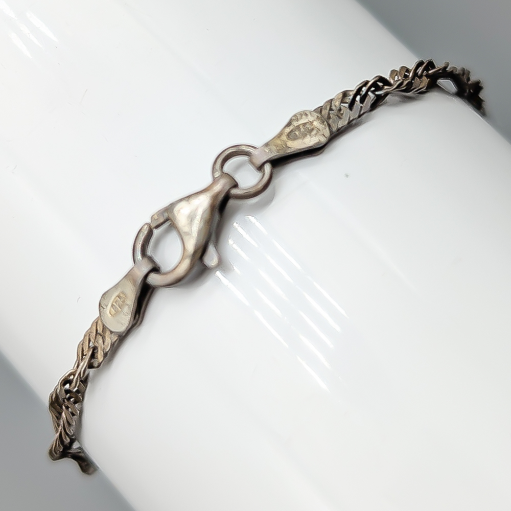 Singaporelänk i Silver S830 2.33g 24cm - Bild 2