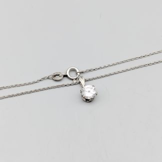 45.5cm Ankarlänk i Silver med Hänge Sten S925 2.07g