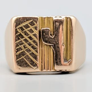 Klackring i Guld 14K 6.35g 16mm