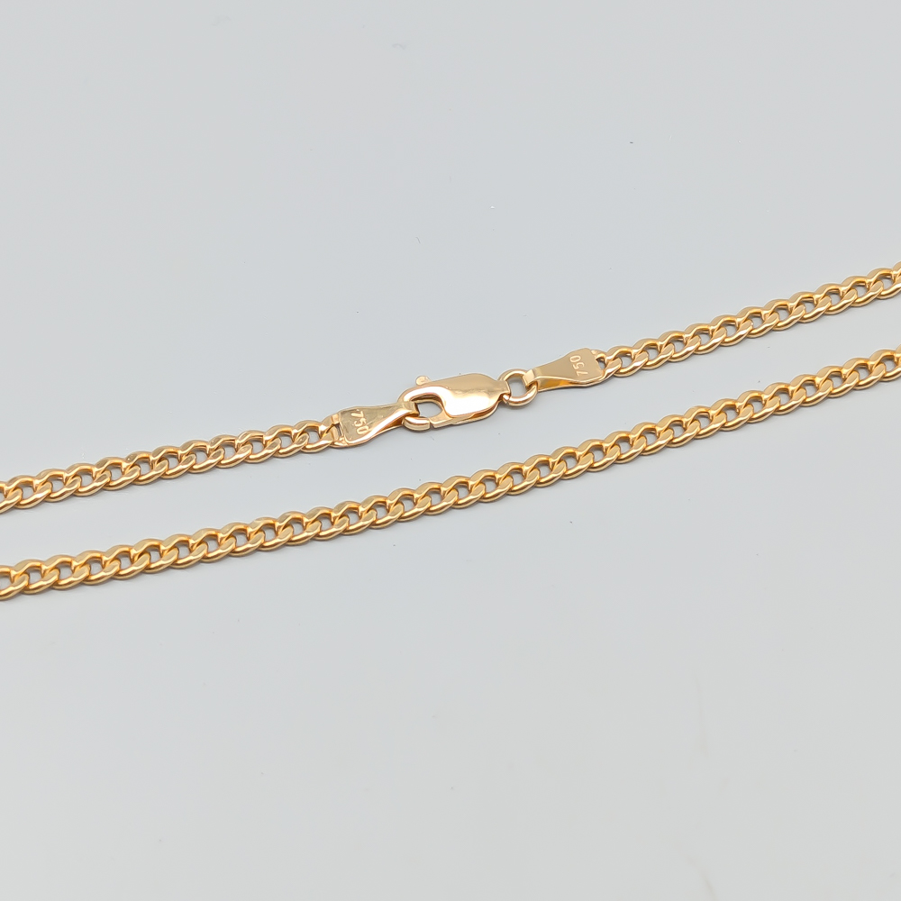 45.5cm Pansarlänk i Guld 18K 6g