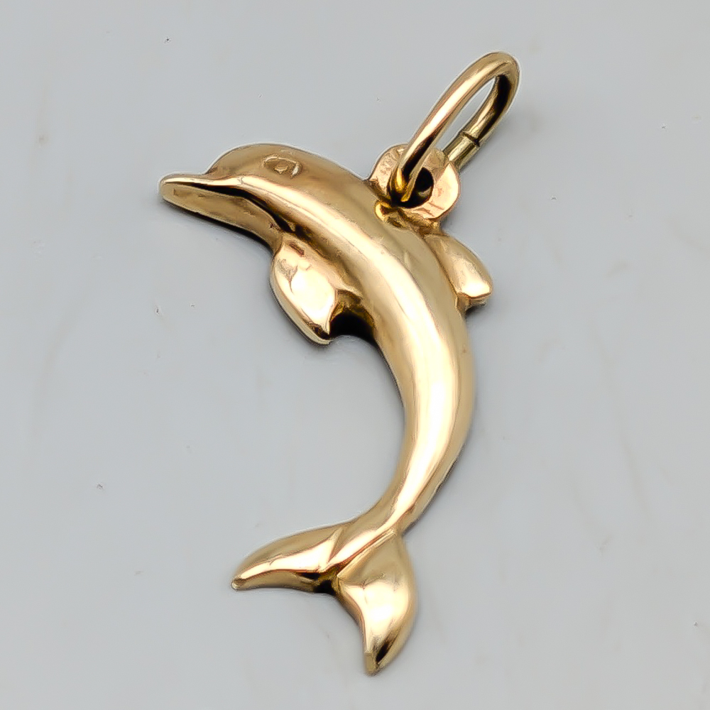 Hänge i Guld Delfin 14K 1.51g 20mm