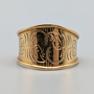 Mormorsring i Guld 18K 2.71g 18mm