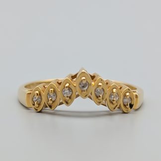 Diamantring i Guld 18K 2.11g 16.75mm