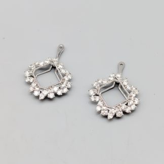 Påhängen till Örhängen med Diamanter i Vitguld 18K 1.73g 22mm
