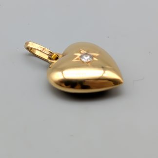 Hänge i Guld med Månadssten April 18K 0.73g 13mm