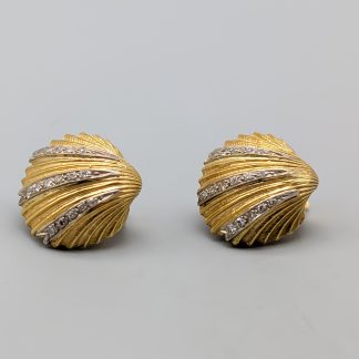 Diamantörhängen i Flerfärgat Guld Snäckor 18K 12.82g 19mm