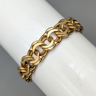 19cm Bismarcklänk i Guld 18K 35.05g