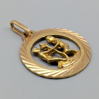 Hänge i Guld med Stjärntecken Tvillingarna 18K 5.4g 29mm