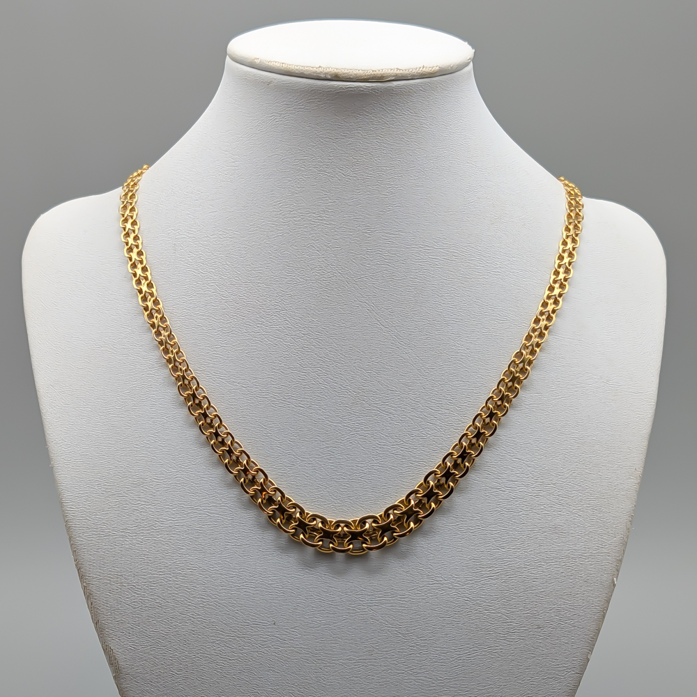 45cm Jo-ans Doserad X-Länk i Guld 18K 25.27g