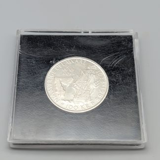 Sverige 100 kronor, 1988 350-års minne - Nya Sverige i Delaware S925 16g 32mm