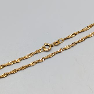 47cm Singaporelänk i Guld 18K 4.85g