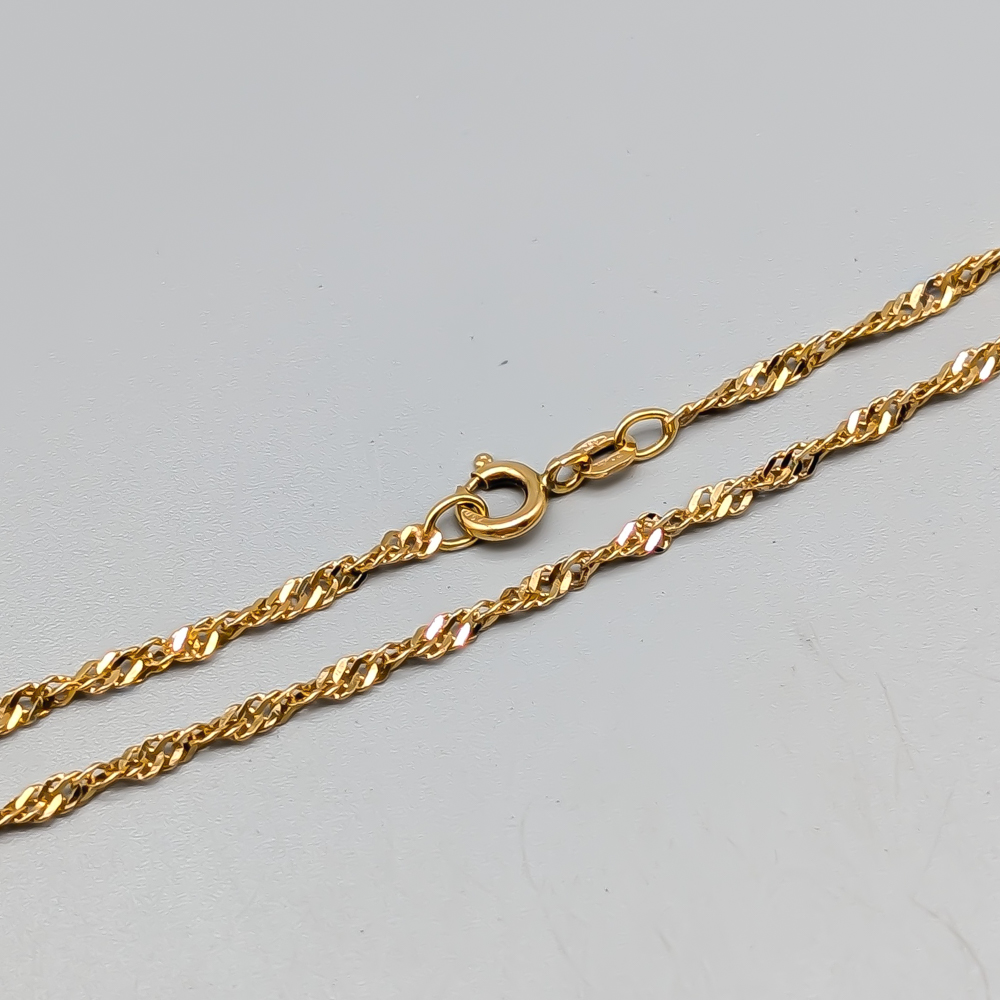 47cm Singaporelänk i Guld 18K 4.85g