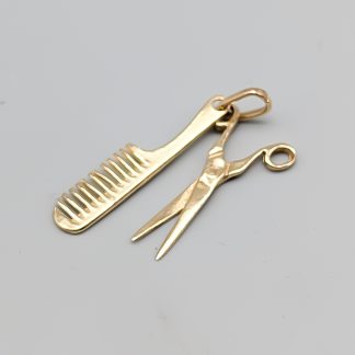 Hänge i Guld Sax och Kam 14K 0.81g 21mm