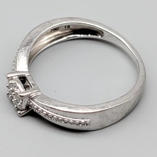 Diamantring i Vitguld-0
