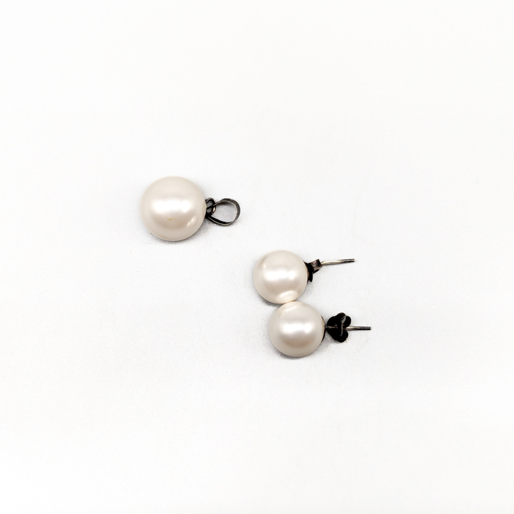 Matchande set med hänge och örhängen S830 2.35g 10mm - Bild 2
