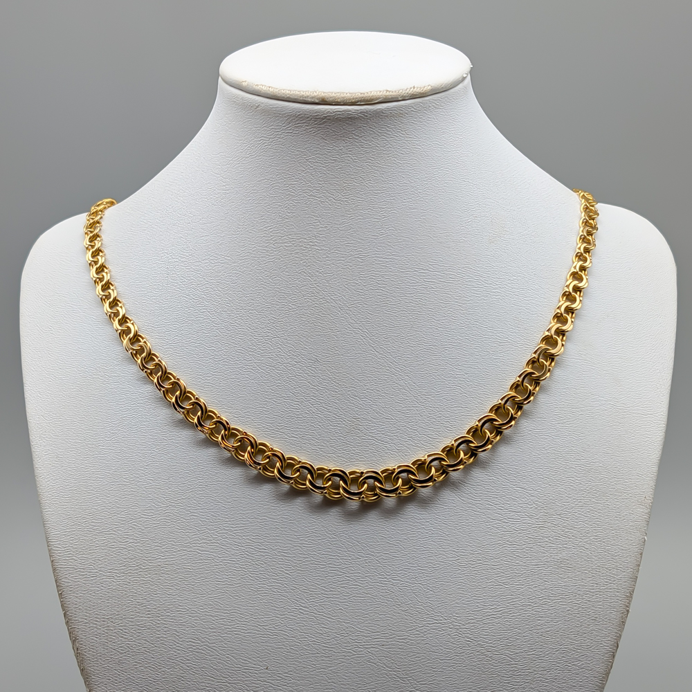 45cm Doserad Bismarcklänk i Guld 18K 29.66g