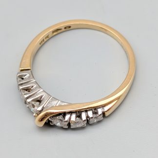 Diamantring i Flerfärgat Guld-0