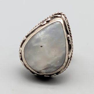 Ring i Silver med Sten S925 16.39g 16mm