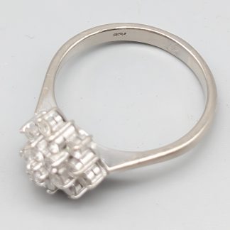 Diamantring i Vitguld-0