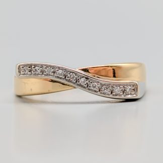 Diamantring i Flerfärgat Guld-2