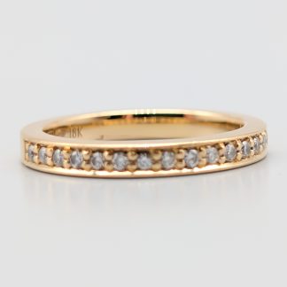 Schalins Alliansring i Guld med Diamanter-2