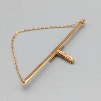 Slipssmycke i guld 14K 1.7g 55mm