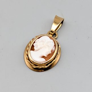 Hänge i Guld med Kamé 18K 1.06g 13mm
