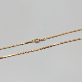 42.5cm Fyrkantig Rävsvans i Guld 18K 7.29g