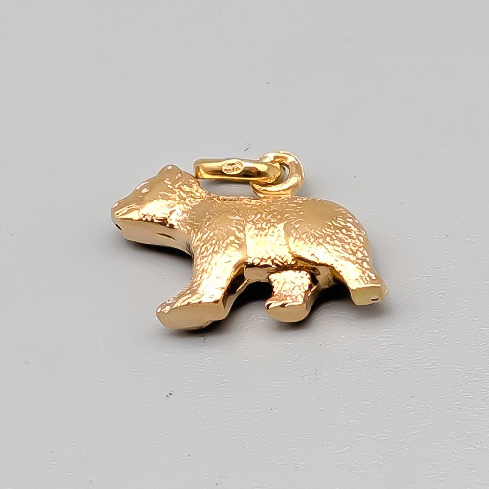 Hänge i Guld Björn 18K 1.08g 11mm